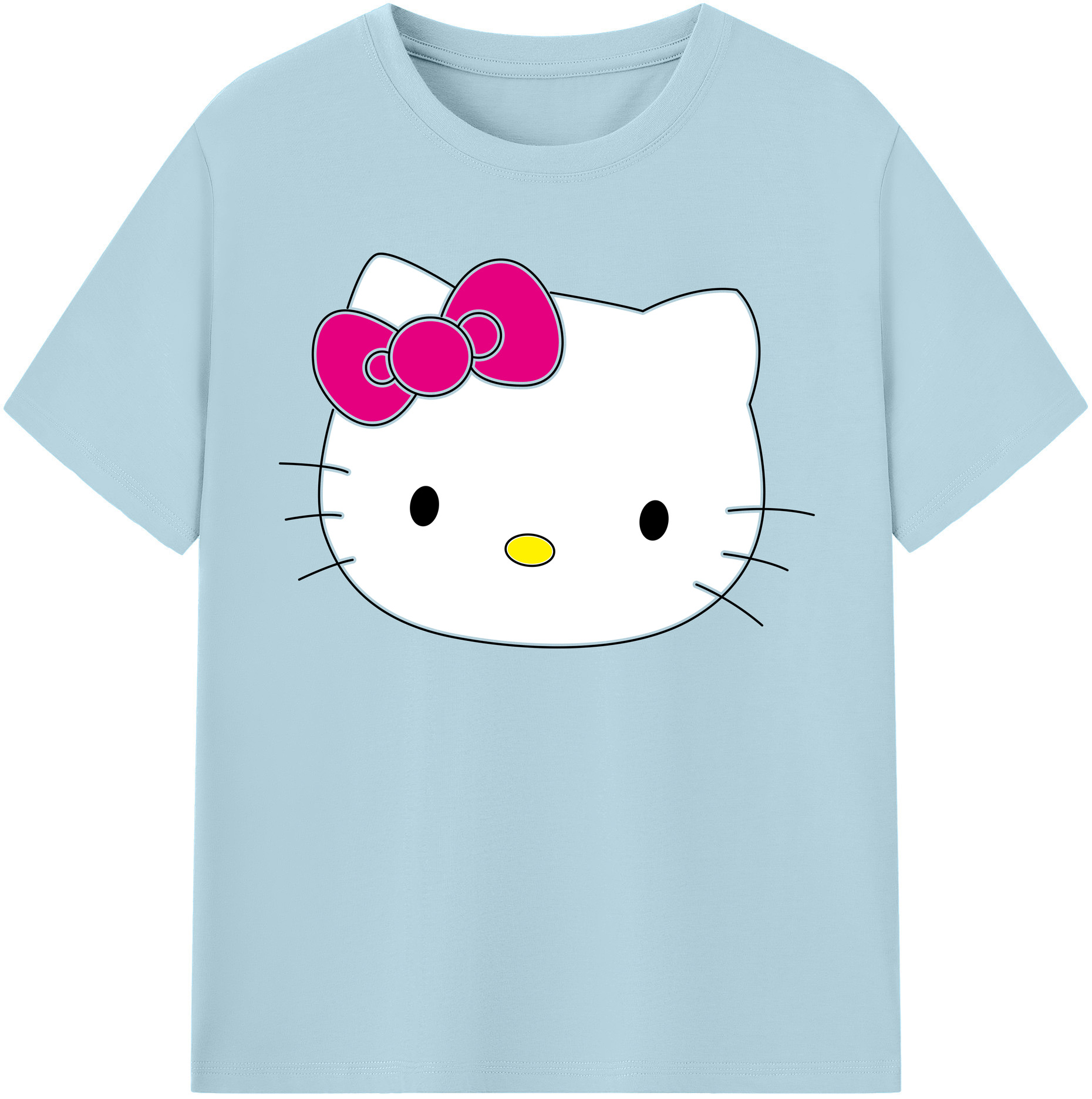 （画像用） Hello Kitty ハローキティ 綿100％半袖Tシャツ（フロントプリント）